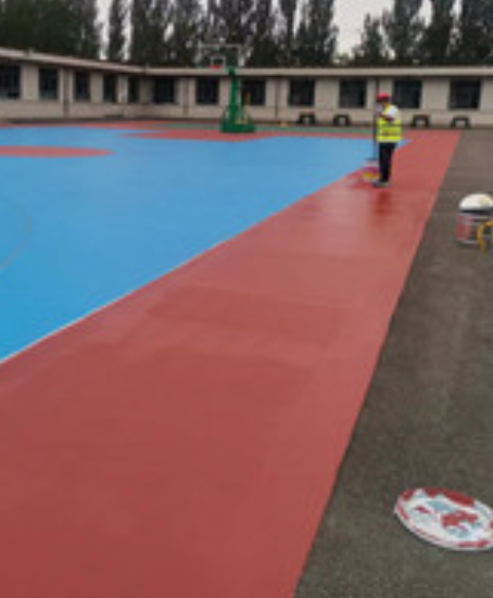 鹰手营子矿旧篮球场地面改造翻新整改   